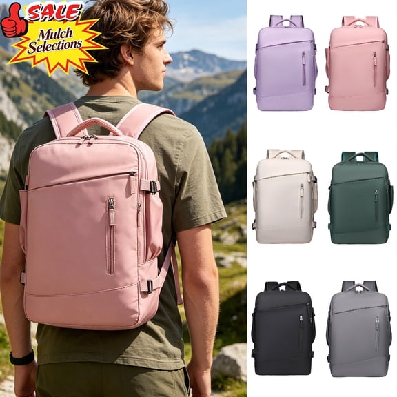 Large Capacity Waterproof Travel Backpack with Dry Wet Separation,Shockproof Padded Laptop Compartment Multifunctional Daypack,Air Cushion Strap Luggage Bag for Men Women Commute Outdoor Camping