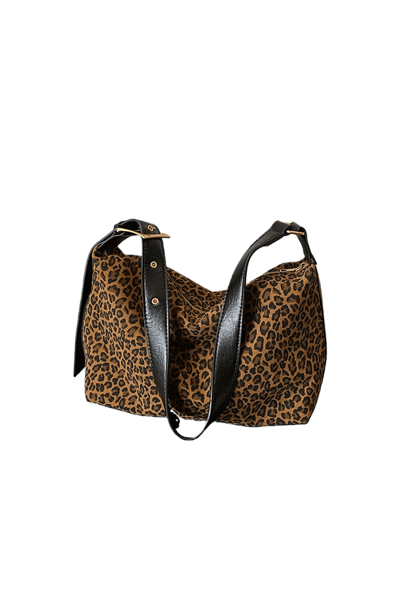 Large Capacity Women's Autumn and Winter New Fashion Leopard Print Handheld Tote Bag