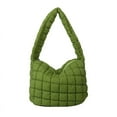 thumbnail image 1 of Large Capacity Women's Shoulder Bag with Pleated Design, Stylish Faux Leather Handbag, Multiple Internal & External Pockets for Travel and Daily Use, 1 of 5