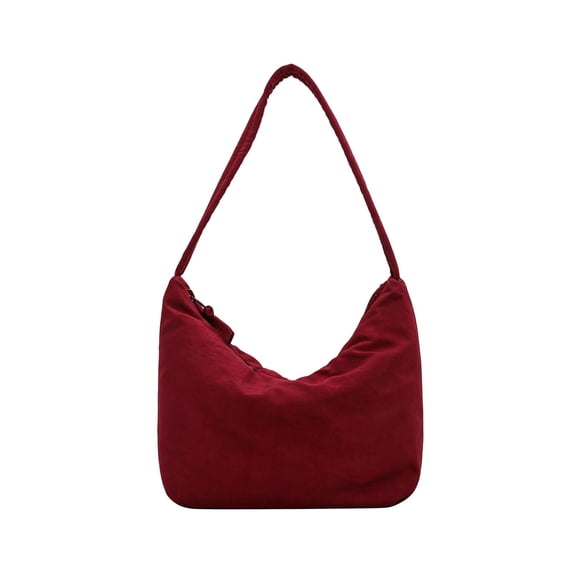 Large Capacity Women's Solid Color Handheld Bag - Soft Nylon Shoulder Bag with Multi-Way Carry, Mommy-Friendly Design for Daily Use, Stylish & Practical Tote for Moms & Casual Wear A
