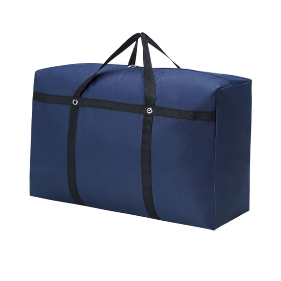 Large Capacity Woven Storage Bag for Quilts and Clothes with Sturdy Construction for Home Organization and Moving Packing Solutions