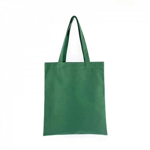 Large Capacity Zipper Canvas Shoulder Handbag Folding Eco-Friendly Cotton Tote Bags Reusable DIY Shoulder Bag Grocery Bag