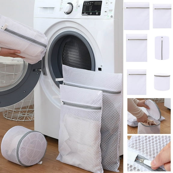 Large Capacity Zipper Laundry Bag, Fine & Coarse Mesh Wash Bags for Underwear Stockings Prevents Snagging and Tangling for Travel and Home Use,Durable Washing Net