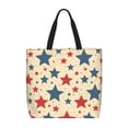 thumbnail image 1 of Large-Capacity Zipper Single-Shoulder Convenience Bag 15.7×19.6 Inches, Wear-Resistant And Water-Repellent, Can Be Carried By Hand Or On One Shoulder Independence Day Theme Elements Star (1), 1 of 8