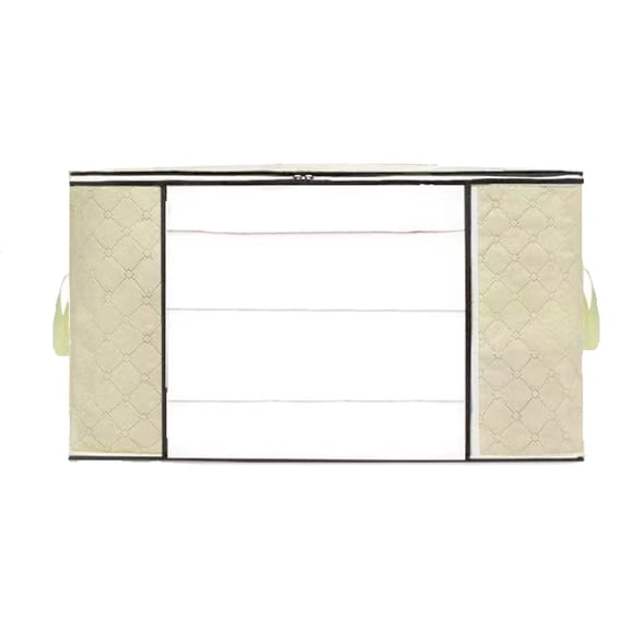 Large Capacity Zippered Storage Bag For Duvets Blankets With Transparent View Window Home Textile Organizer