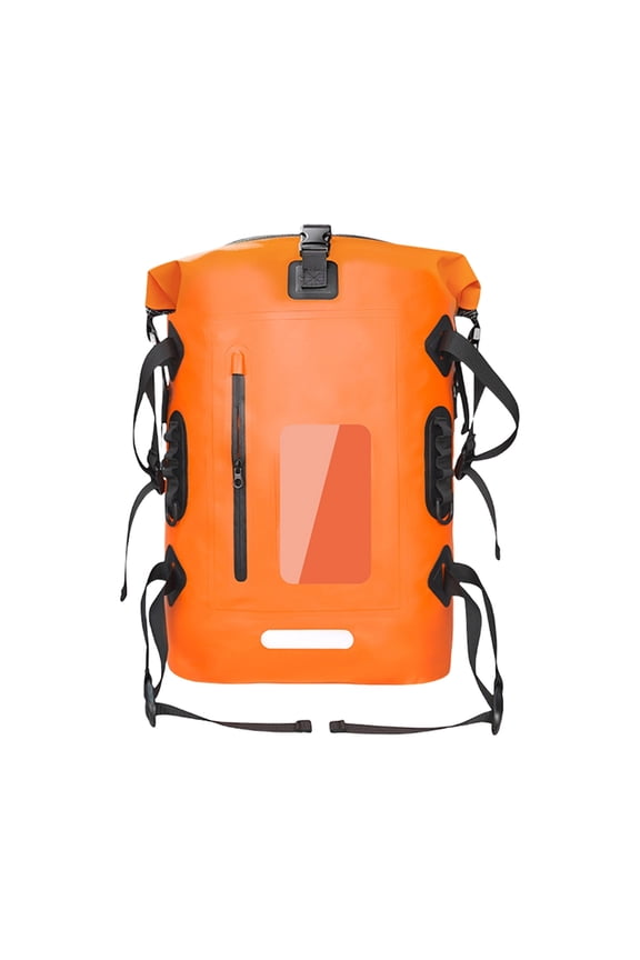 Large Capacity with Reflective Strips Waterproofed Hiking Backpacks Permeable Shoulder Straps for Outdoor Activity