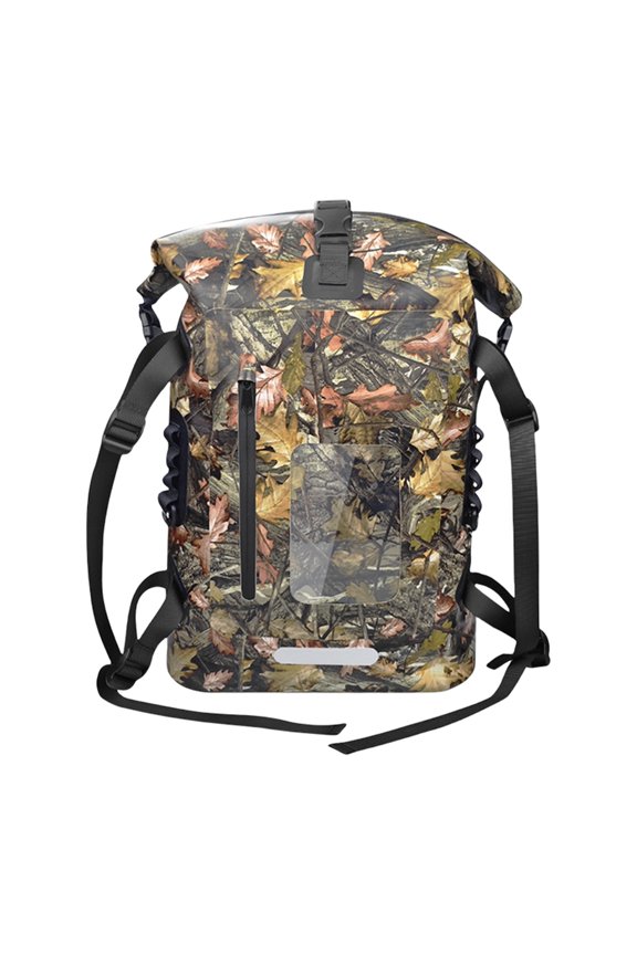 Large Capacity with Reflective Strips Waterproofed Hiking Backpacks Permeable Shoulder Straps for Outdoor Activity
