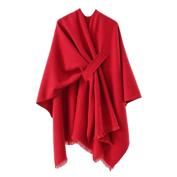 Large Cape Cardigan Sweaters Open Poncho Winter Shawl Wraps Open Front Poncho Cape Shawl