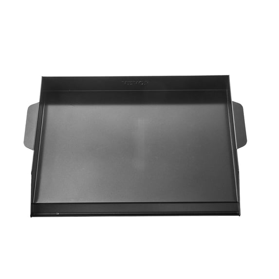 Large Carbon Steel Griddle, 22x16 Inch Flat Top for Gas Grill, BBQ, Camping, and Tailgating, Black