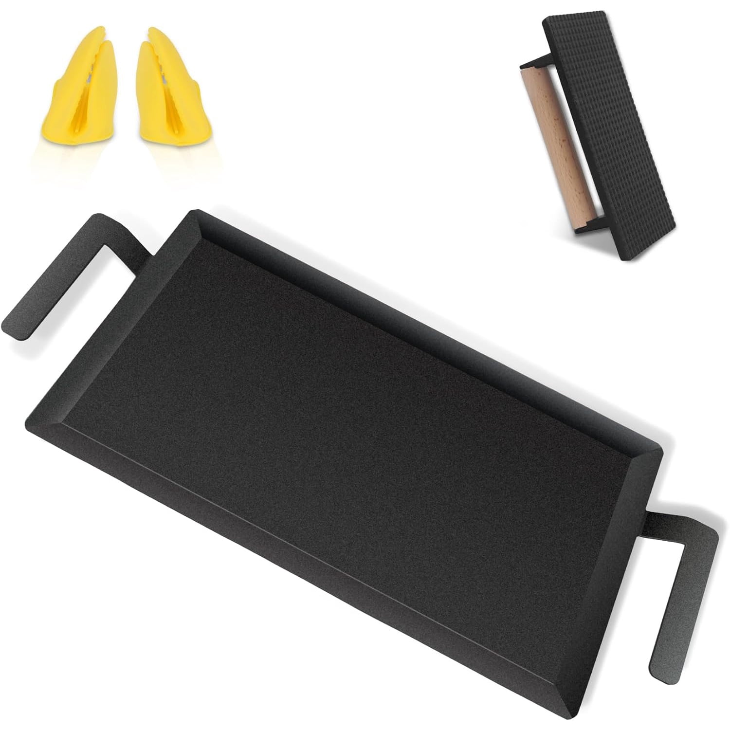 Large Carbon Steel Griddle for Stove Top, Gas Grill, Induction