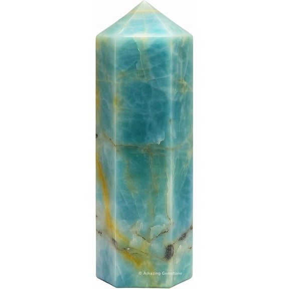 Large Caribbean Calcite Crystal Tower Obelisk Point (5.5" to 6" INCH)