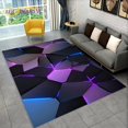 thumbnail image 1 of Large Carpet 3D Abstract Modern Geometric n Area Rug Carpet Rug for Living Room Bedroom Sofa Doormat r Game Non-slip Floor Mat, 1 of 6