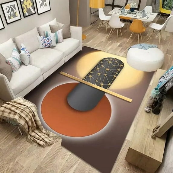 Large Carpet 3D Carpet for Living Room Modern Fashion music Instrument Style ration Bedroom Rug Soft and Fluffy Washable Office Floor Mat
