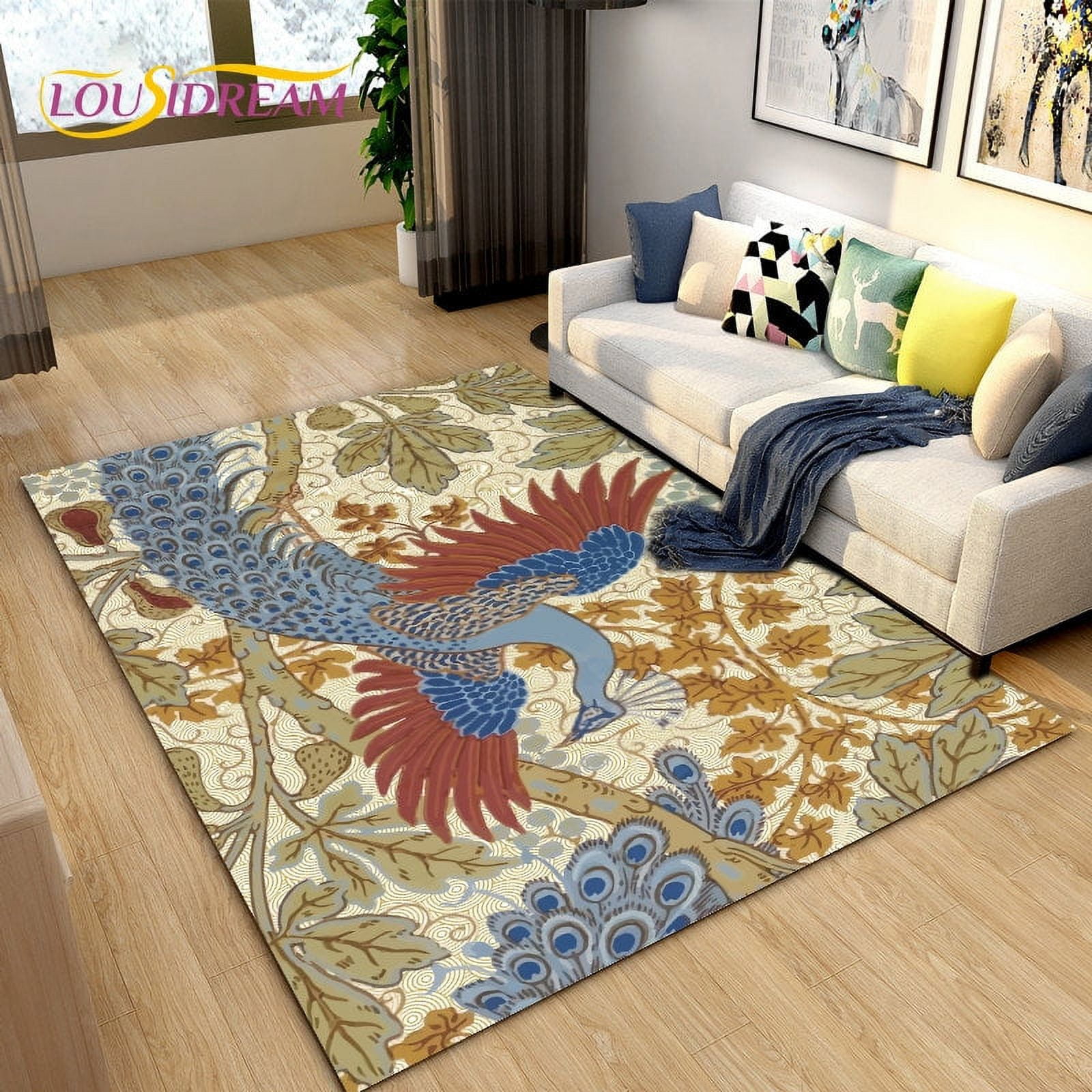Large Carpet 3D Classical Chinese Style Area Rug Rug for Living Bedroom