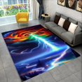 thumbnail image 1 of Large Carpet 3D Natural Tornado Cloud Twister Area Rug Rug for Living Room Bedroom Sofa Doormat ration Non-slip Floor Mat, 1 of 6