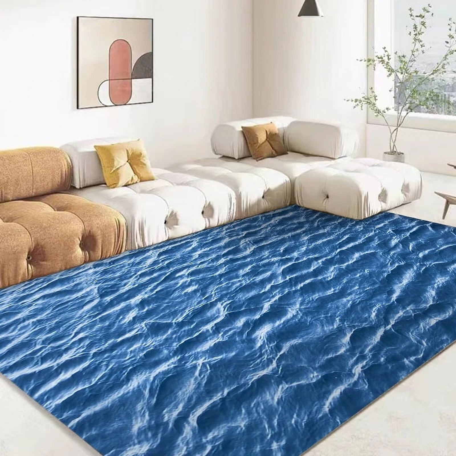 Large Carpet 3D Ocean Sea Water Rug Sea Carpet for Living Room Rugs ...