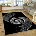 thumbnail image 1 of Large Carpet 3D Piano Art Creative Musical Note Carpet Rug for Home Living Room Bedroom Sofa Doormat Area Rug Non-slip Floor Mat, 1 of 6