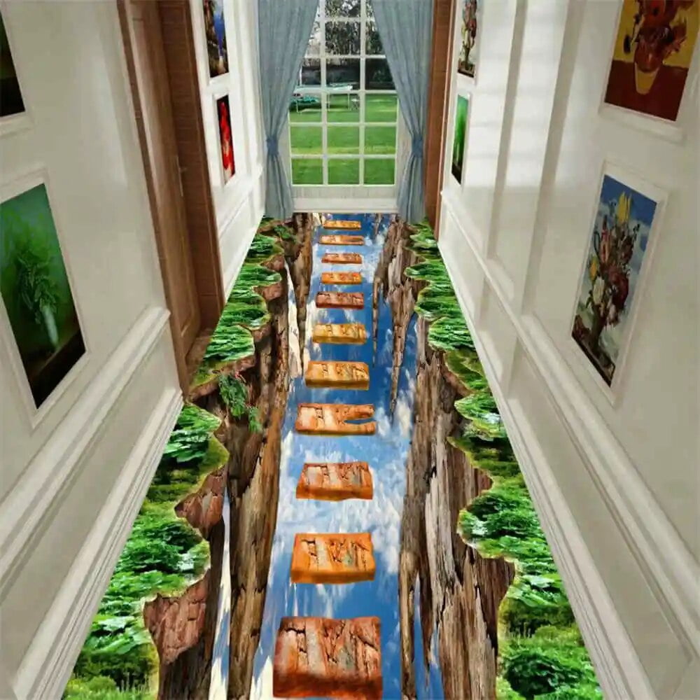 Large Carpet 3D Scenario Carpet for Living Room r Anti-Slip Accessories ...