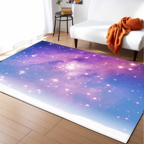 Large Carpet 3D Space Universe Planet Aurora Carpet Living Room Bedroom Cushion Study Bathroom Balcony Restaurant Kitchen Rugs Home r
