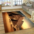 thumbnail image 1 of Large Carpet Architecture Famous Egyptian Pyramid Carpet Rug for Home Living Room Bedroom Sofa Doormat r Area Rug Non-slip Floor Mat, 1 of 6