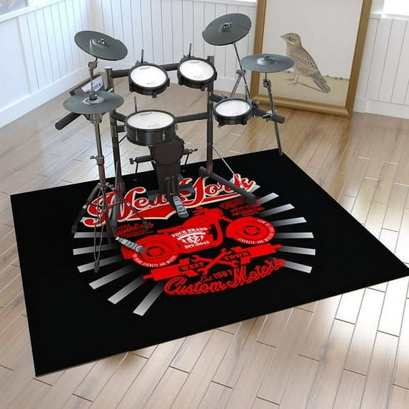 Large Carpet Colorful Piano Music Rock Carpet Bedroom Kitchen Guitar Rugs Room rative Play Mat Area Rug Non Slip Carpets Living Room