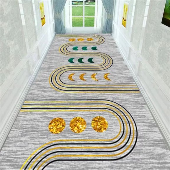 Large Carpet Corridor Floor Track Carpet Gray Line Abstraction Mat for Full Living Room Stairs Runners Home r Entrance Hall Furniture