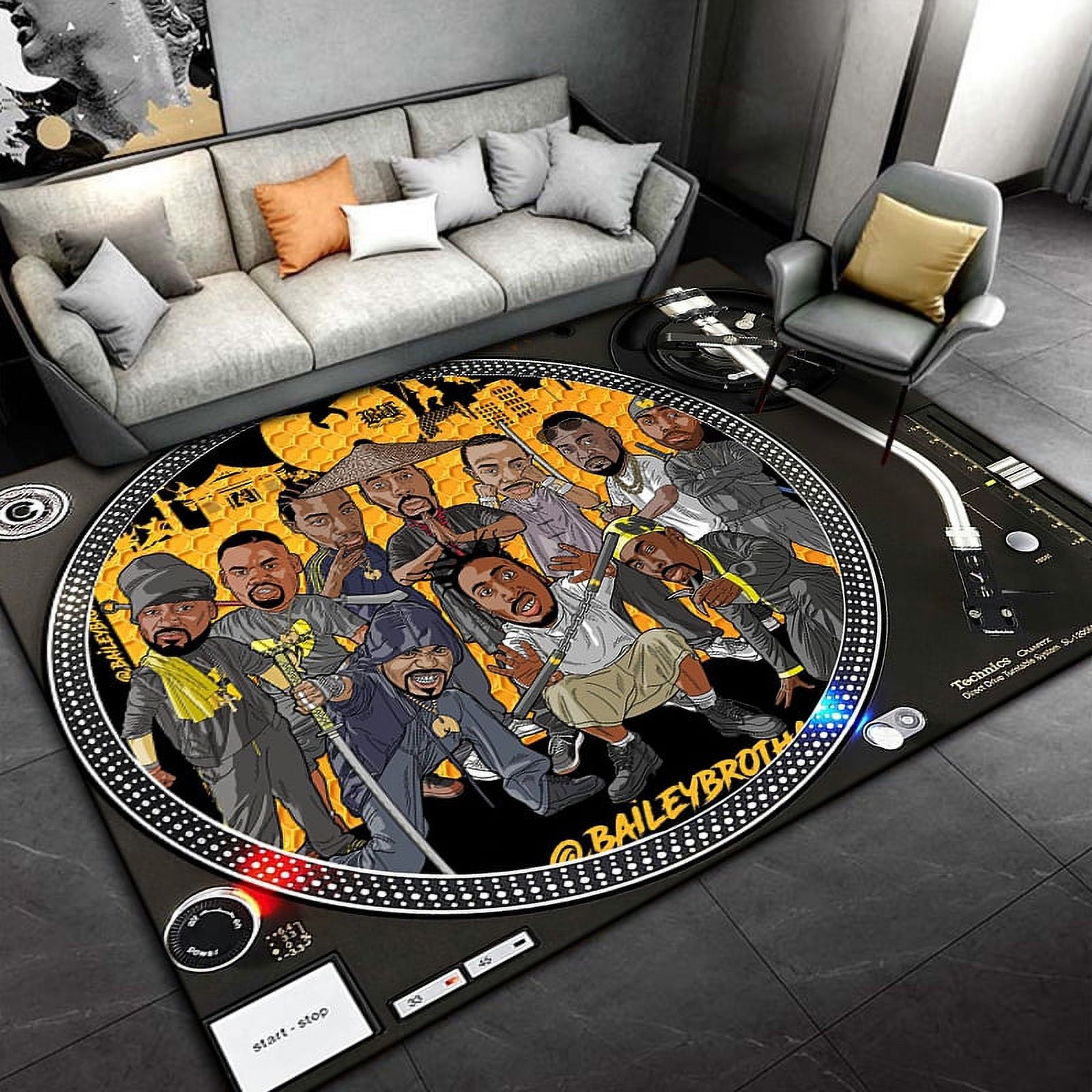 Large Carpet Disc Player Carpet for Living Room Area Rug rative Floor ...