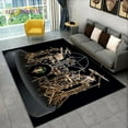 thumbnail image 1 of Large Carpet Drum Kit Music Instruments Area Rug Carpet Rug for Living Room Bedroom Sofa Doormat Non-slip Floor Mat 3D, 1 of 6