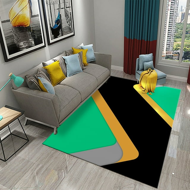 Large Carpet Geometry Carpet Modern Fashion Rug Geometric Art Rectangle