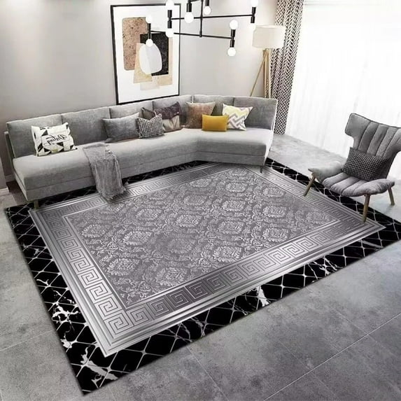 Large Carpet Gorgeous Living Room Golden Abstract Carpet Rug for Bedroom Modern Home ration Floor Mat European Large Area Lounge Carpet