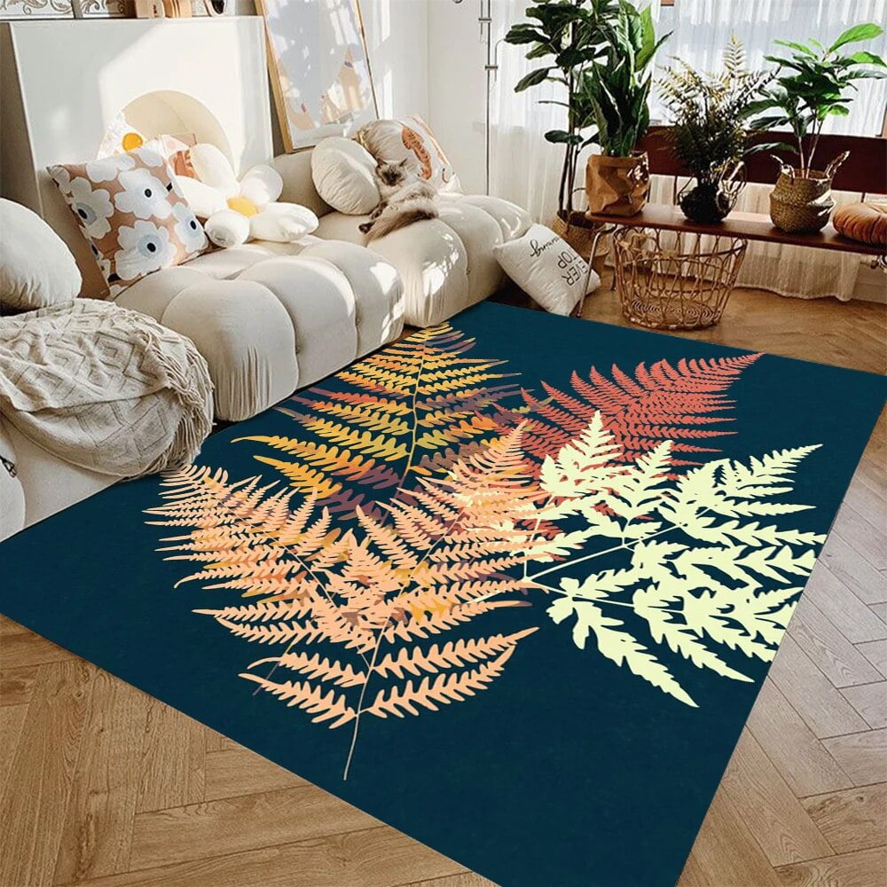 Large Carpet Green Leaf Pattern Tropical Carpet Entrance Bathroom Floor Large Carpet Green Leaf Pattern Tropical Carpet Entrance Bathroom Floor