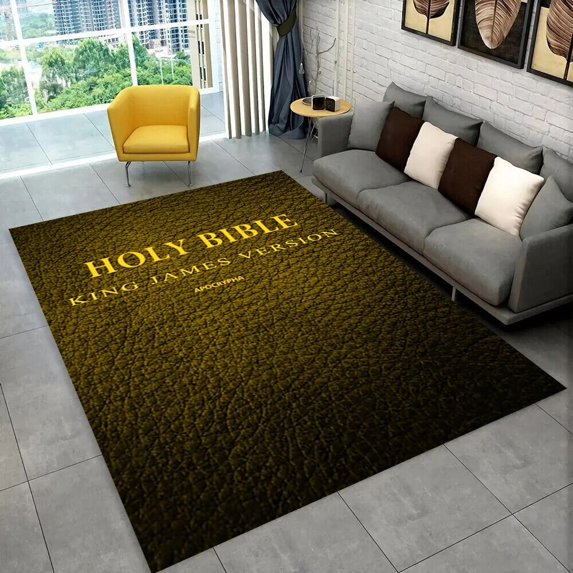 Large Carpet Holy Bible Cross Jesus Pray Area Rug Carpet Rug for Home Living Room Bedroom Sofa Doormat r Play Non-slip Floor Mat Gift