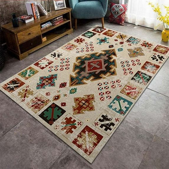Large Carpet Living Room Carpet Bedroom Iranian Persian Moroccan Large Area Rug Floor Mat Area Rug for Living Room Foot Mat Bedroom Rug Cover