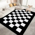 thumbnail image 1 of Large Carpet Modern Carpets for Living Room Black and White Checkerboard Carpet Lounge Sofa Area Rug Soft Anti-slip Bedroom r Floor Mat, 1 of 6
