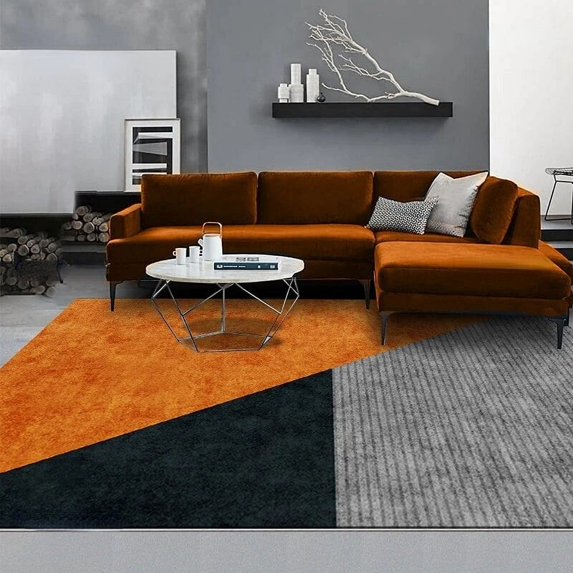 Large Carpet Modern Light Luxury Living Room ration Anti-Slip Rug Home Hallway Geometric Carpet Resistant Lounge Carpets Bedroom r
