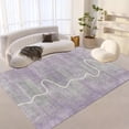 thumbnail image 1 of Large Carpet Modern Purple Carpet for Living Room Abstract Style 160x230 Large Area Rugs ration Bedroom Washable Flannel Mats Non-slip, 1 of 6