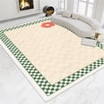 thumbnail image 1 of Large Carpet Modern Simple Chessboard Living Room Rugs Flower Carpets Home ration Bedroom Carpet Large Area Carpets for Living Room, 1 of 6