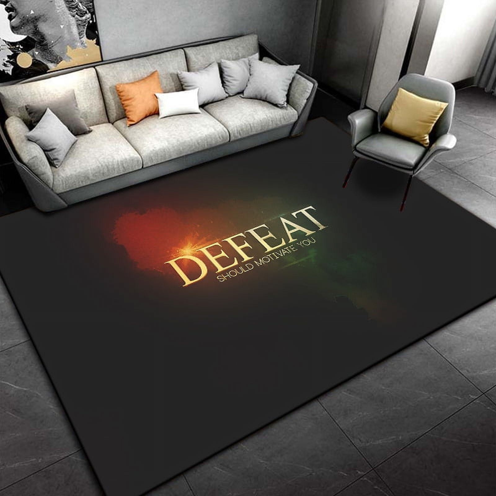 Large Carpet Motivational slogans Area Rug Carpet Rug for Living Room