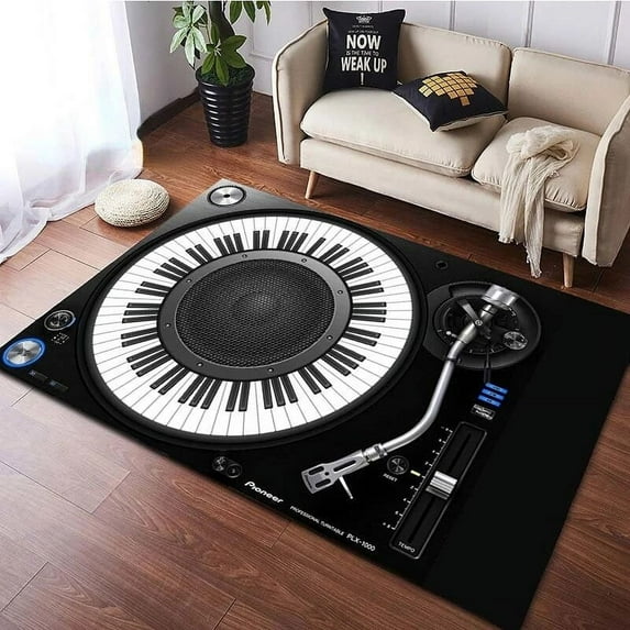 Large Carpet Music Note Carpet for Living Room Bedroom Hallway Balcony Entrance Doormat Floor Mat Large Soft Anti-slip Area Rug Home r