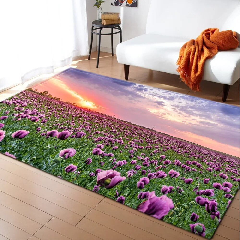 Large Carpet Natural Landscape Print Carpet Living Room Home Hallway