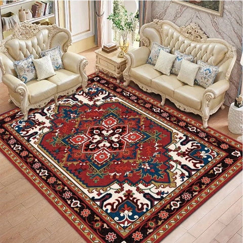 Large Carpet New Chinese Style Living Room Carpet Sofa Mat Flower