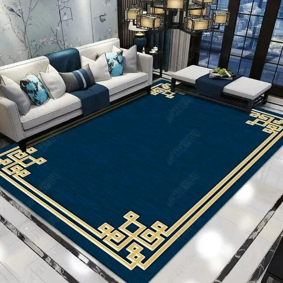 Large Carpet Modern European-style Home Living Room Large Area Carpets Bedroom Bedroom Retro Non-slip Carpet Sofa Coffee Table Persian Rug