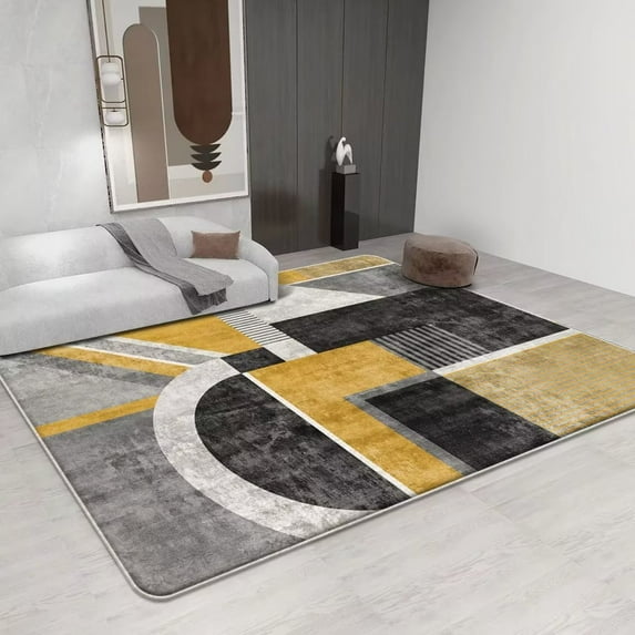 Large Carpet Nordic Style Printing Carpets for Living Room Fashion Large Area Rugs Bedroom ration Non-slip Washable Lounge Floor Mats