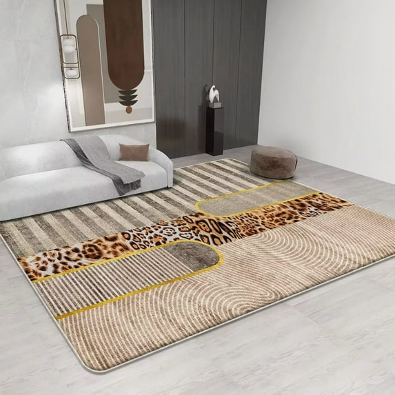 Large Carpet Nordic Style Printing Carpets for Living Room Fashion Large Area Rugs Bedroom ration Non-slip Washable Lounge Floor Mats