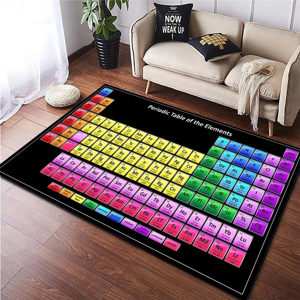 Large Carpet Periodic Table of The Fashion Carpet Chemical Element ...