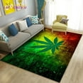 thumbnail image 1 of Large Carpet Reggae Music Jamaican Maple Leaf Area Rug Carpet Rug for Living Room Bedroom Sofa Doormat ration Play Non-slip Floor Mat, 1 of 6