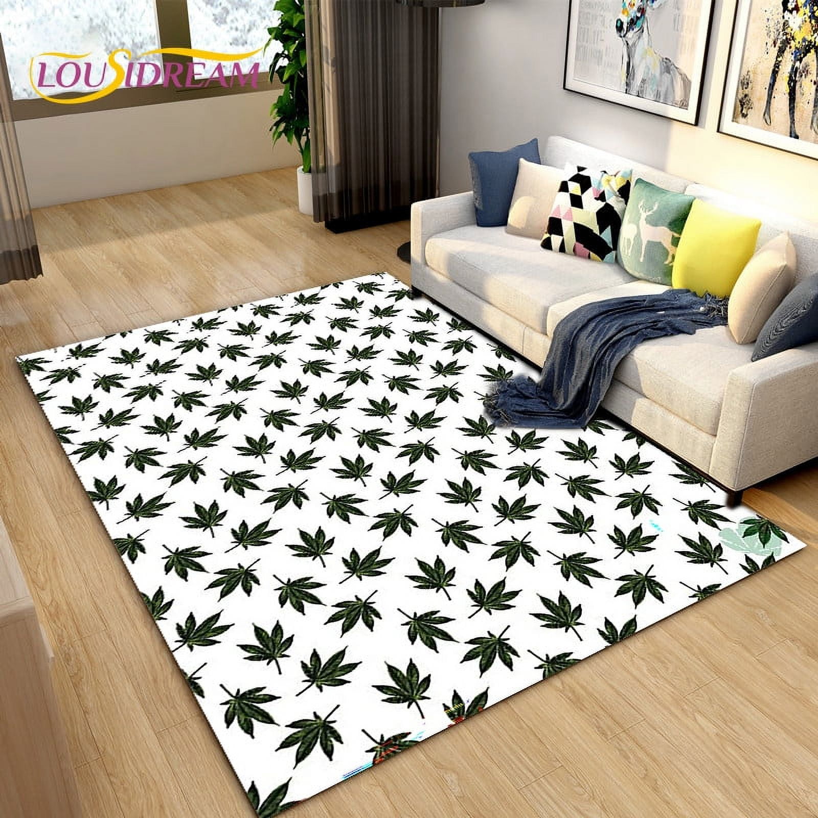 Large Carpet Reggae Music Jamaican Style Maple Leaf Area Rug Carpet Rug ...