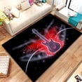 thumbnail image 1 of Large Carpet Retro Black Music Flannel Living Room Carpet Kitchen Bathroom Entrance Mat Protective Mat Home ration Tapetes De Sala ковер, 1 of 6