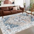 thumbnail image 1 of Large Carpet Retro Bohemian Carpets for Living Room American Rugs for Bedroom ration Home Bedside Rug Cloakroom Non-slip Mat Washable, 1 of 6