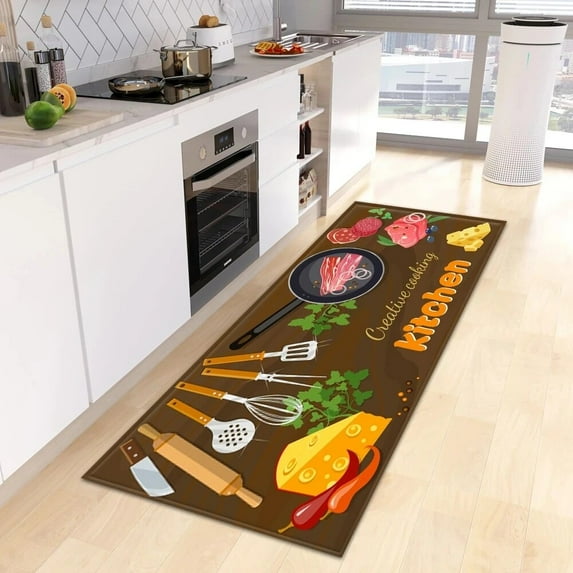 Large Carpet Retro Pattern Kitchen Mat Floor Funny Carpet Entrance Door Doormat 3D Carpets for Bedroom Area Rug Bathroom Mats Home ration